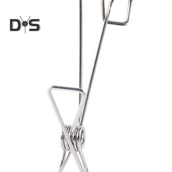 20 szt. stalowych metalowych klipsów z długim ogonem i haczykami, odpornych na rdzę, mocnych, sprężynowych, uniwersalnych, wiszących klipsów