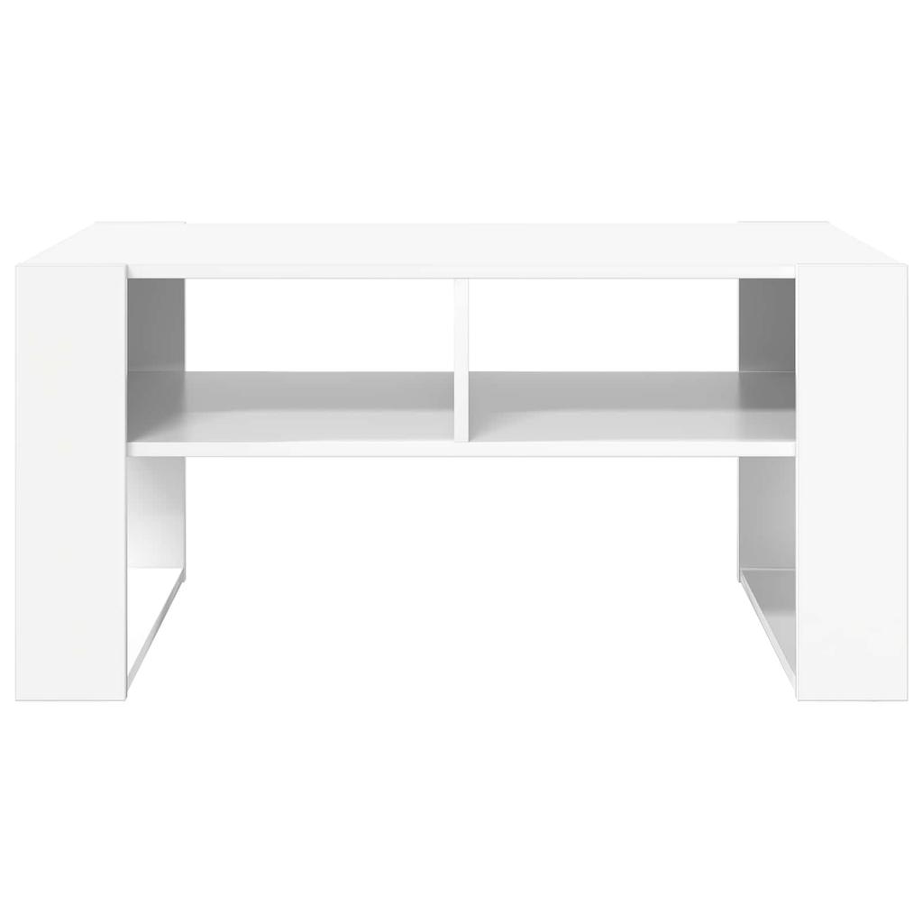 Coffee Table with Storage White 92 x 53 x 45 cm Particleboard