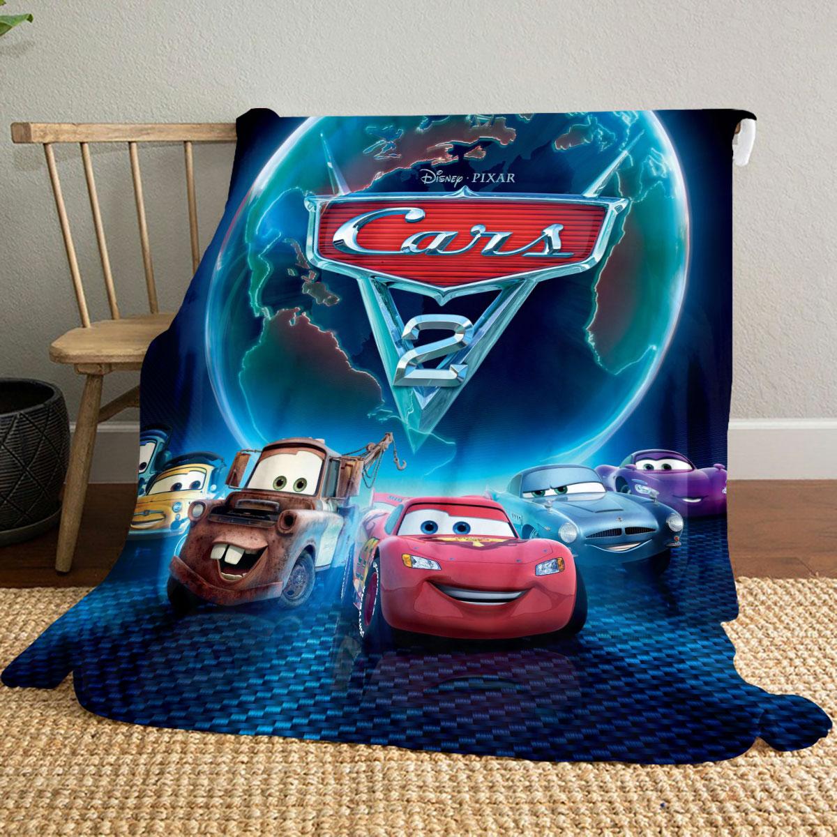 

The Cars Family Portrait Cartoon Blanket Is Suitable for Use on Beds, Sofas, and Other Occasions, Making It The Perfect Gift. 75x90cm