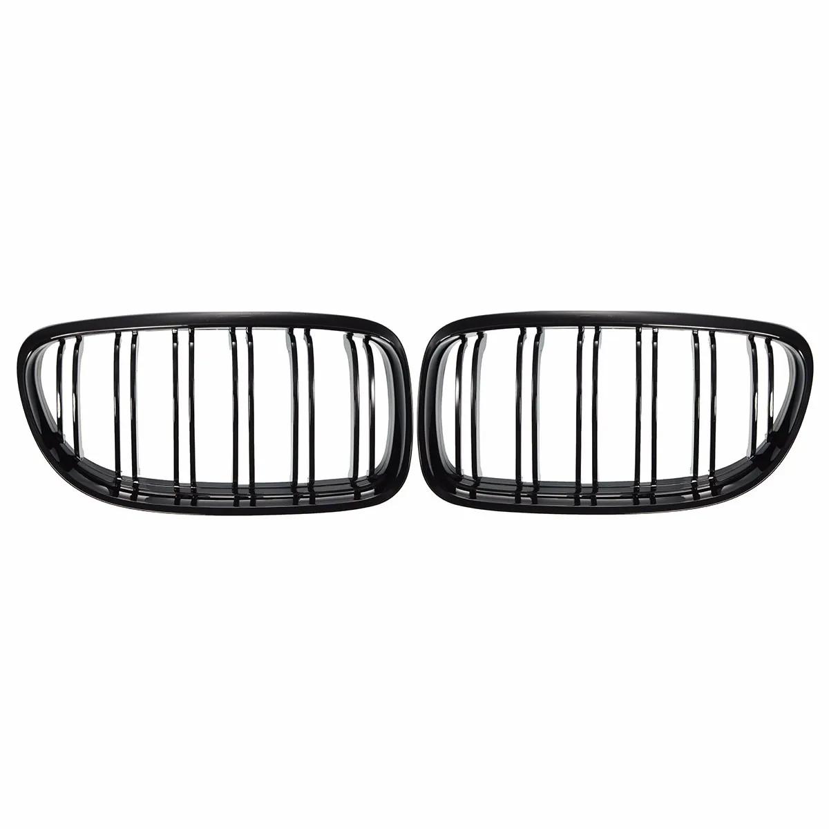

Pair Front Kidney Double Slat Grill Grilles For BMW E90 E91 LCI 3 Series Sedan Wagon 325i 328i 335i 335xi 330i 2009-2013