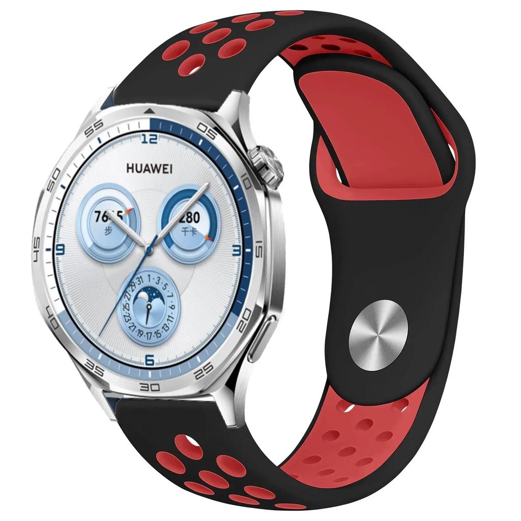 22mm 20mm 18mm Silicone Strap For Huawei Watch GT5/4/3 Pro 46mm Two-color Wristband Huawei Watch GT5 Pro 42mm GT4-5 41mm Correa