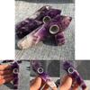 Natural Dreamy Amethyst Smoking Pipes Unique Quartz Crystal Point Obelisk Healing Wand