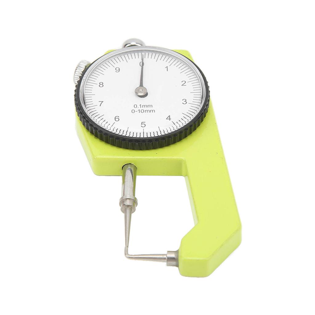 0 To 10mm Dial Thickness Gauge Handheld Curved Tip Thickness Meter for Hollow Tube Round Tube Measurement