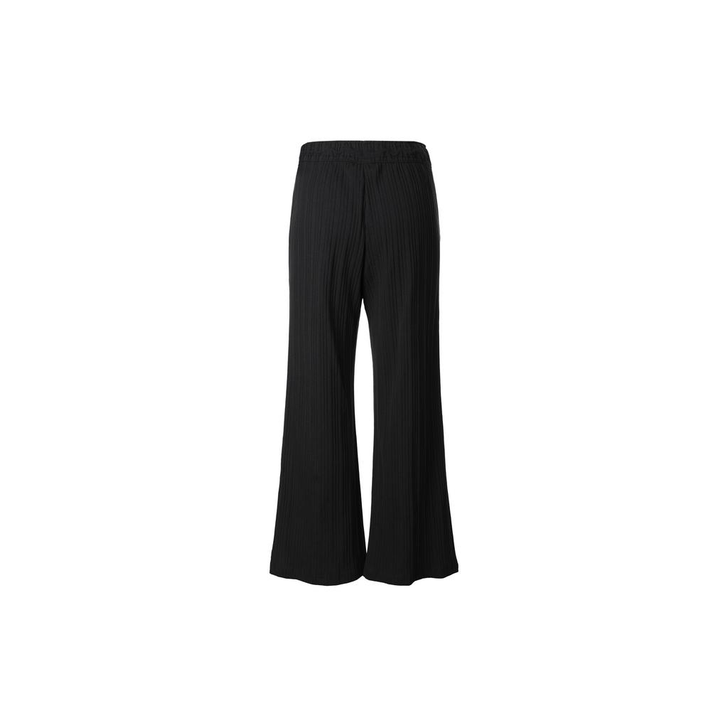 Nike Kanallı Örgü Yüksek Bel Geniş Paça Spor Pantolon Kadın Pantolon Siyah DM6404-010