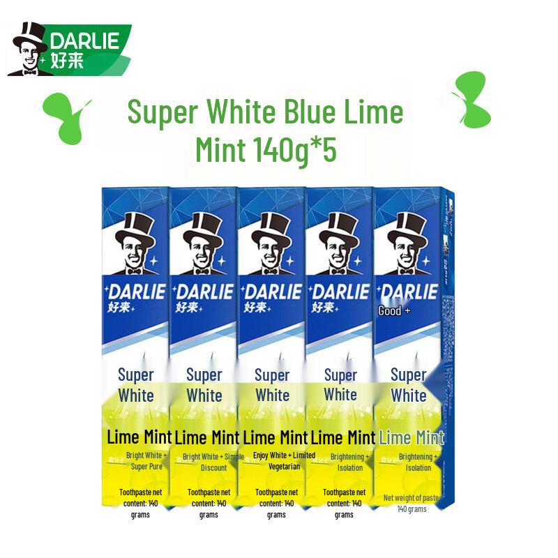 Darlie Ultra White Lime Mint Toothpaste 140g x 5