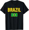 Tricou Grafic cu Steagul Braziliei