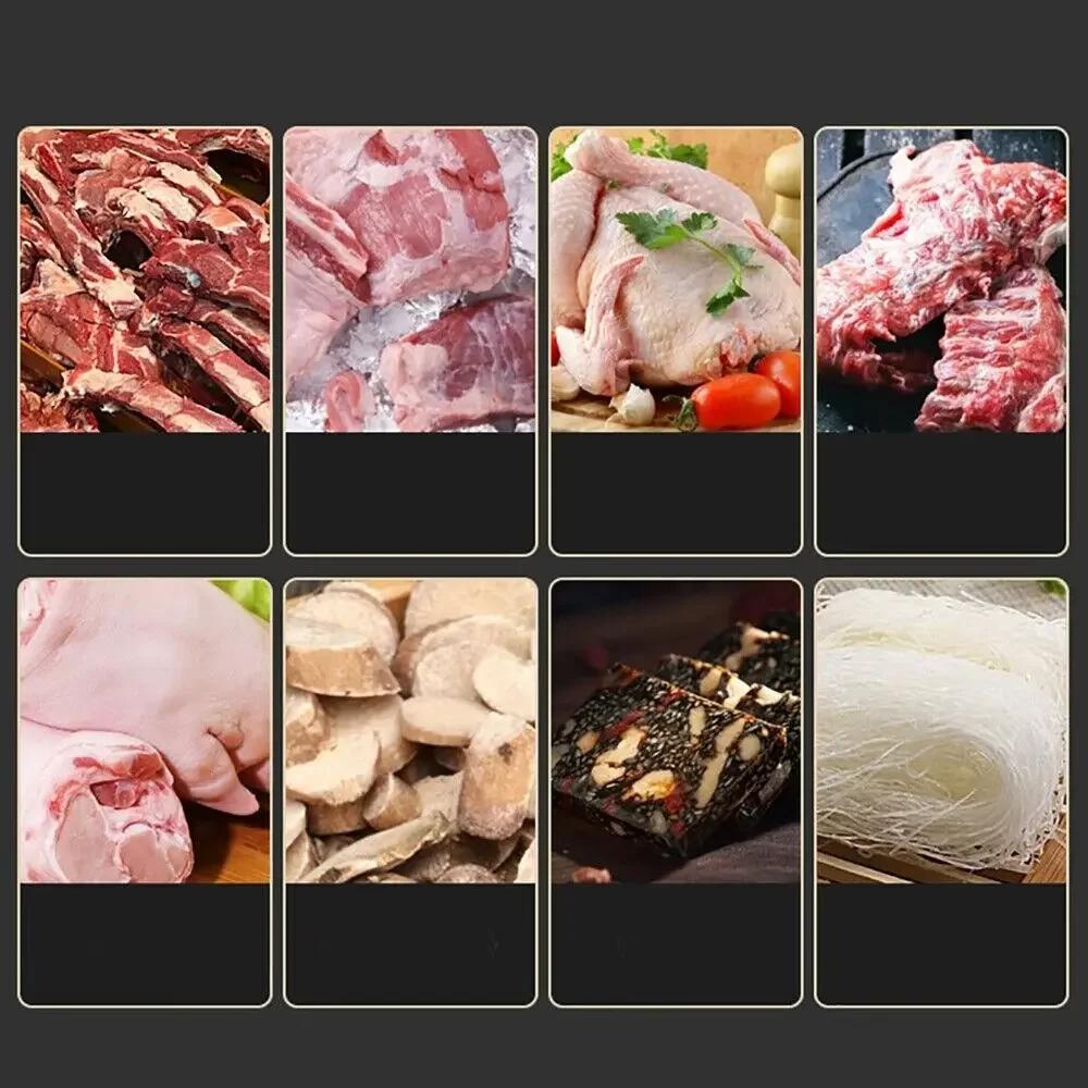 Kommerzieller Haushalts-Manueller Lammfleischschneider Knochenschneidemaschine Rindfleisch Kräuter Lammfleischrollen Schneider Fleischschneider Küchenhelfer