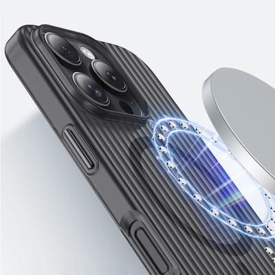 Ice Mist Wellenförmige Handyhülle Geeignet für Apple 16E Magnetische Absorption IPhone 15 Promax Fallschutz und Nicht vergilbende Hartschale