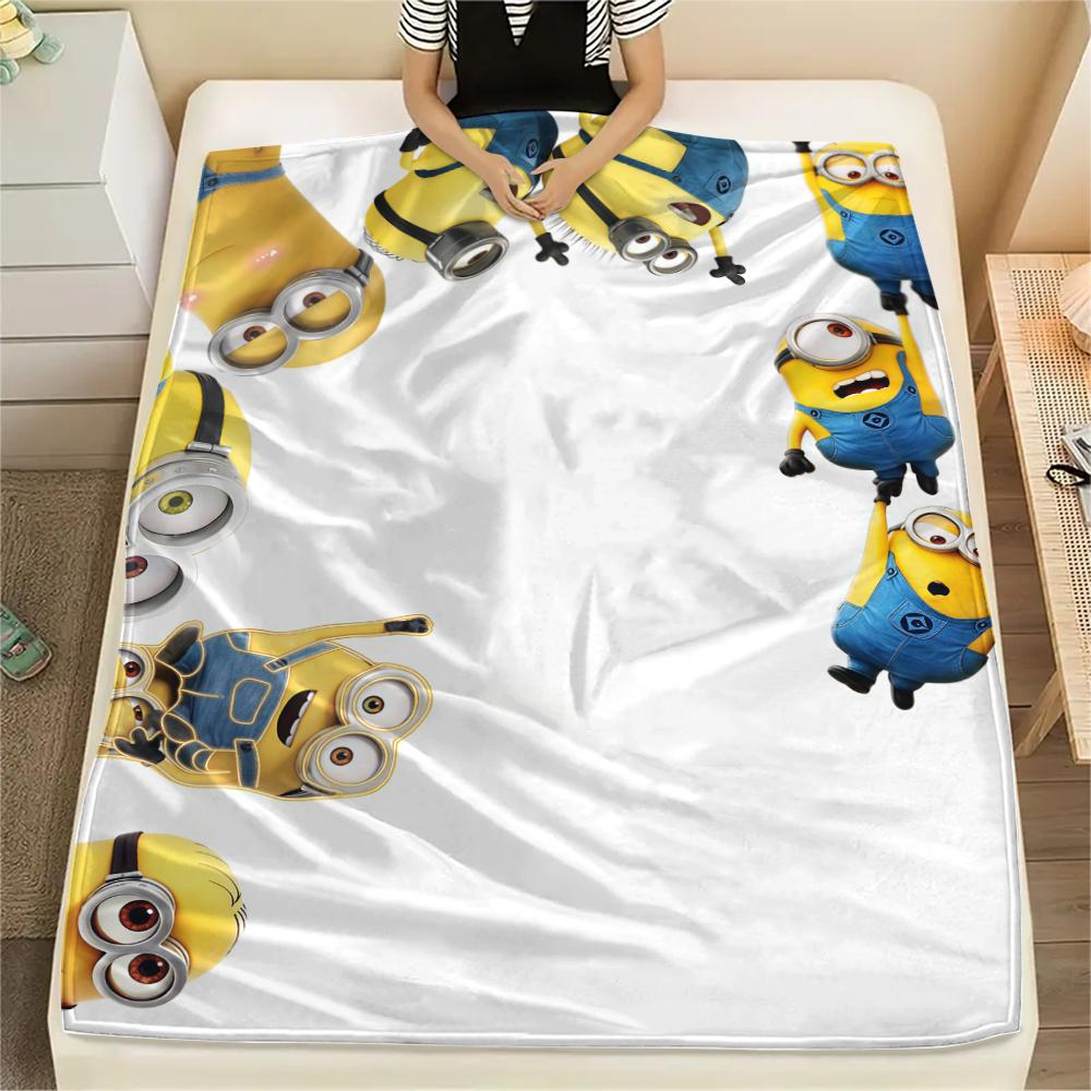 

Minions Funny Blanket, Soft Breathable Fabric, Daily Home Use, Trendy Fan Gift.chl 75x90cm