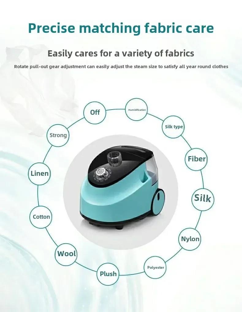 Smart Household Appliance Double Rod Vertical Hanging Steam Portable Fast-heat Steam Ironing With Band Plate For Clothes