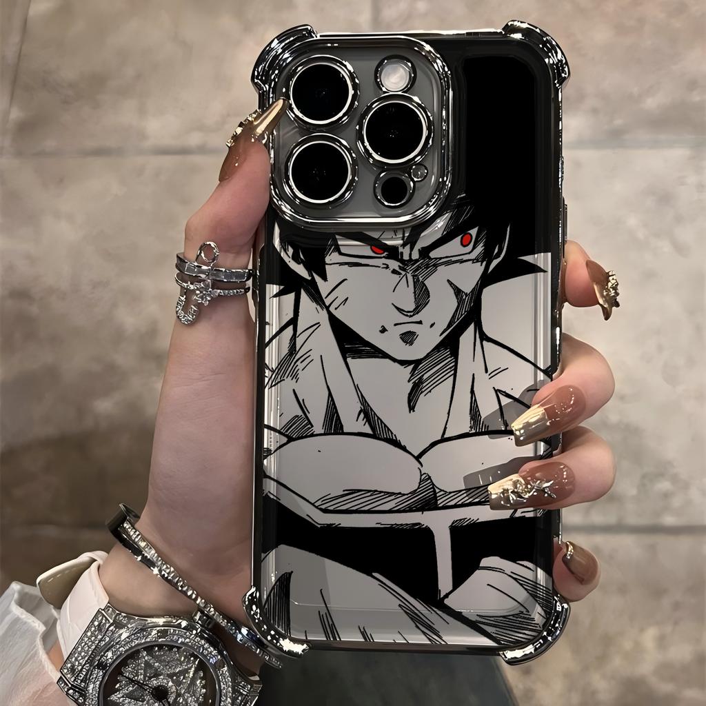 Black Anime Sons Gokus Hot Plating Phone Case For IPhone 17 17e 16e 16 15 14 13 12 11 Pro Max X XR XSMax 8 Mini Air Plus Airabag
