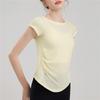 Sports Short Sleeved Women's Summer Thin Loose Mesh Pilates Yoga Hoodie Top Quick Drying Fitness Running T-shirt