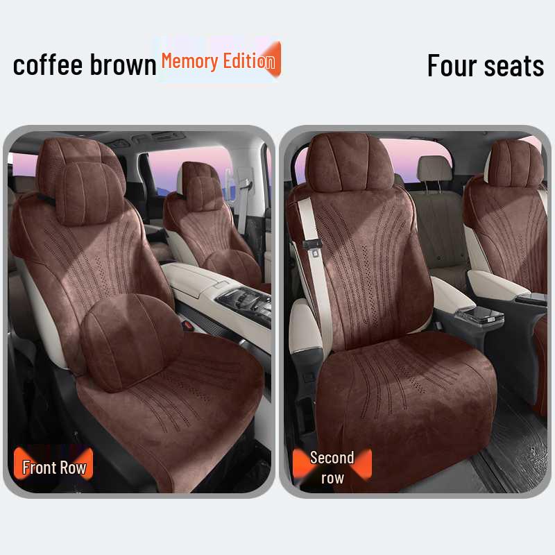 Universal All-Season Breathable Flocking Fabric Car Seat Cover for Denza D9 (202526)