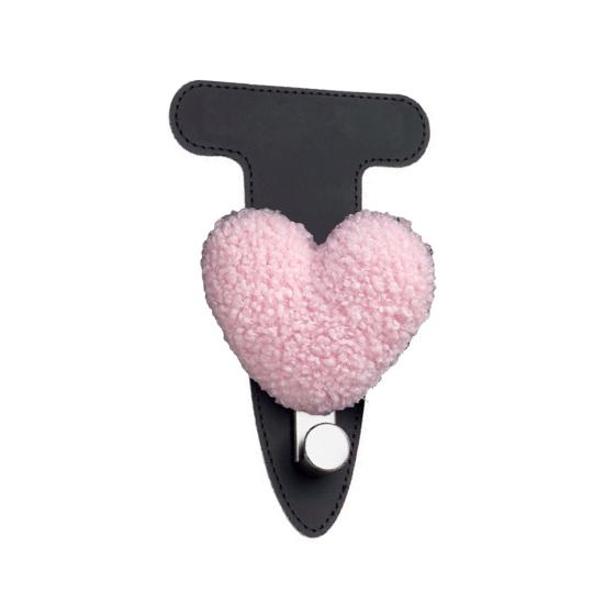 Auto Haken Herz Dekor Kunstleder Schwerlast Auto Haken Hängende Taschen Schlüssel Kleidung Kleinigkeiten Auto Organizer Halter