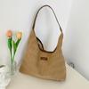 Chic Canvas Quilted Tote Bag for Women Large Capacity Commuter Shoulder Crossbody Bag