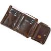 Genuine Cowhide Men Wallet Trifold Short Wallet with Coin Pocket Multi Card Slots Real Leather Coin Purse for Men Daily Use