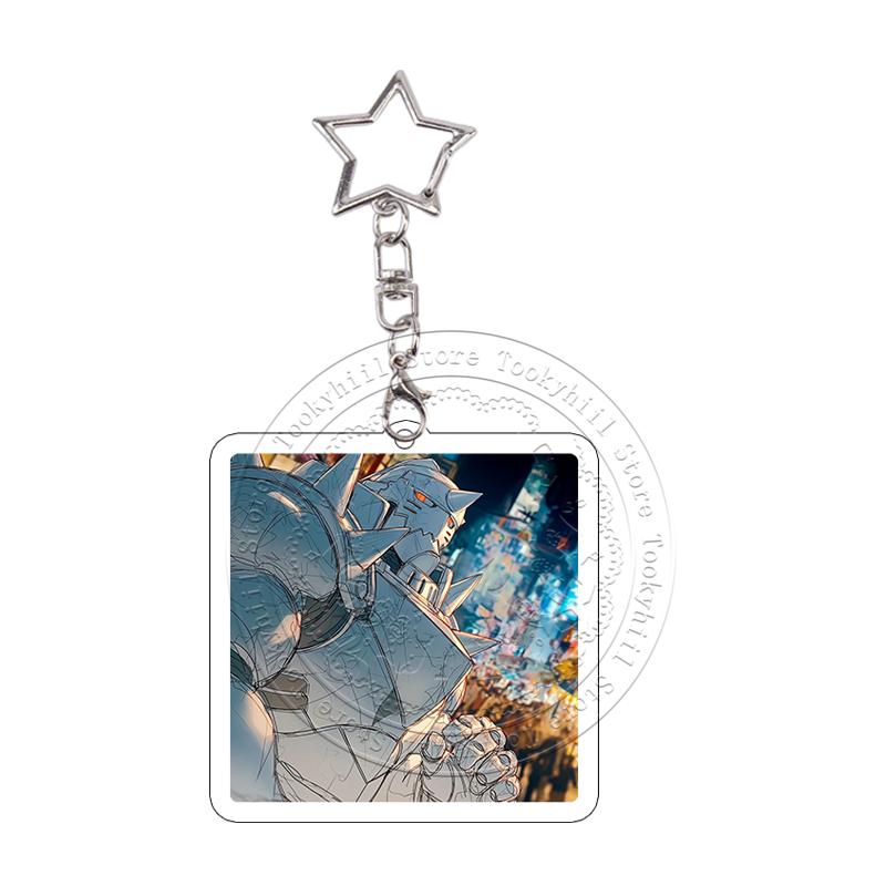 Pixel Daemons of The Shadow Realm Acrylic Keychain Exquisite Anime Cartoon Cosplay Props Decor Accessories Characters Role Gift