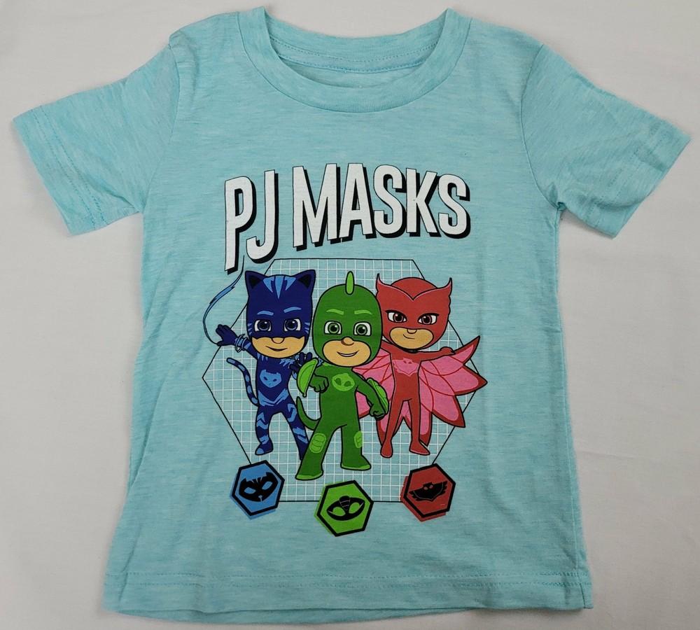 PJ Mask Disney Hasbro Boys T-Shirt (Teal) 2T 3T Unisex T-Shirt L