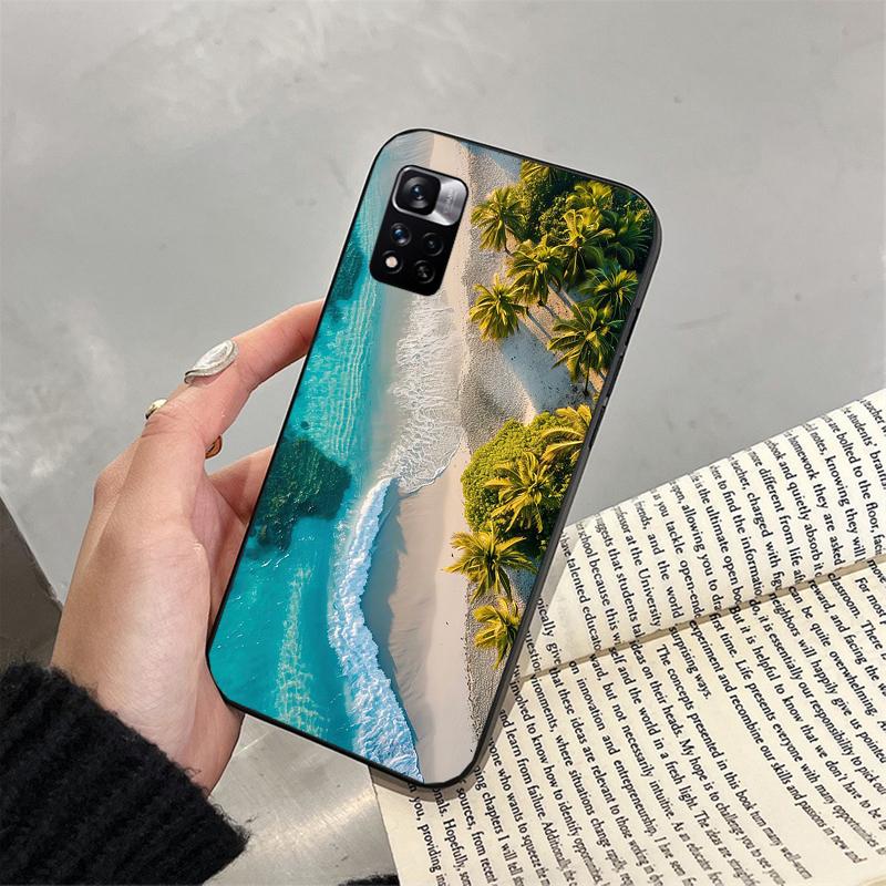 Phone Case For Xiaomi Poco C71 15T 14T Pro Redmi note 15 14 14 13 Pro Redmi A5 15C 13C palm Tree Sea Beach