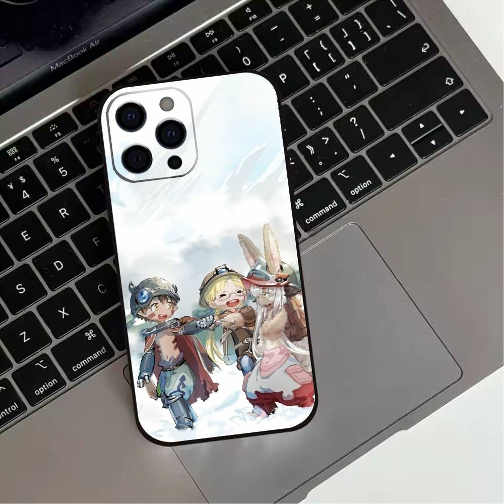 M-Made in Abyss  Phone Case For iPhone 17,16,15,14,13,12,11 Plus,Pro Max,XS,Soft Silicone Black Cover