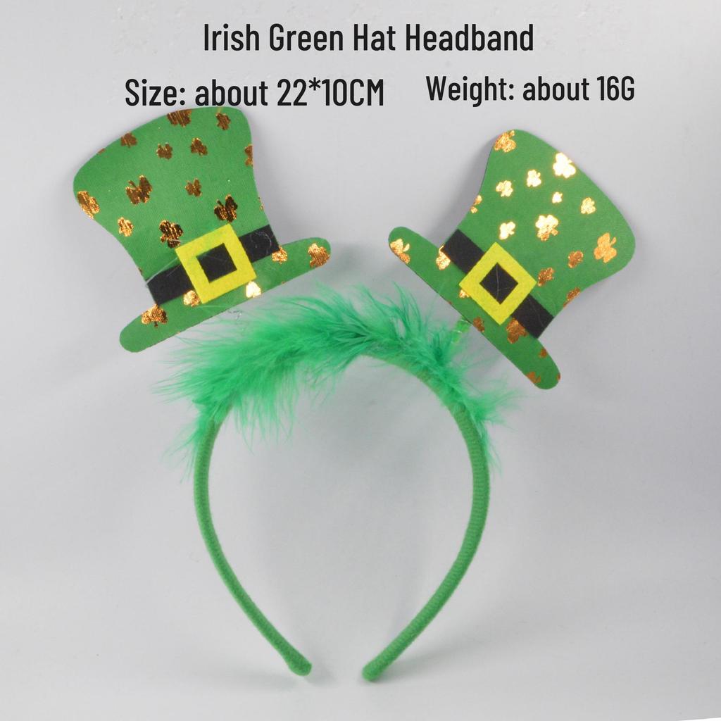 Shamrock Sequin Green Bow Headband for St. Patrick's Day