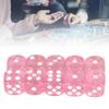 20pcs Dice Set 6 Sided Transparent Dices Rounded Corner Dice for Board Games and Teaching Math