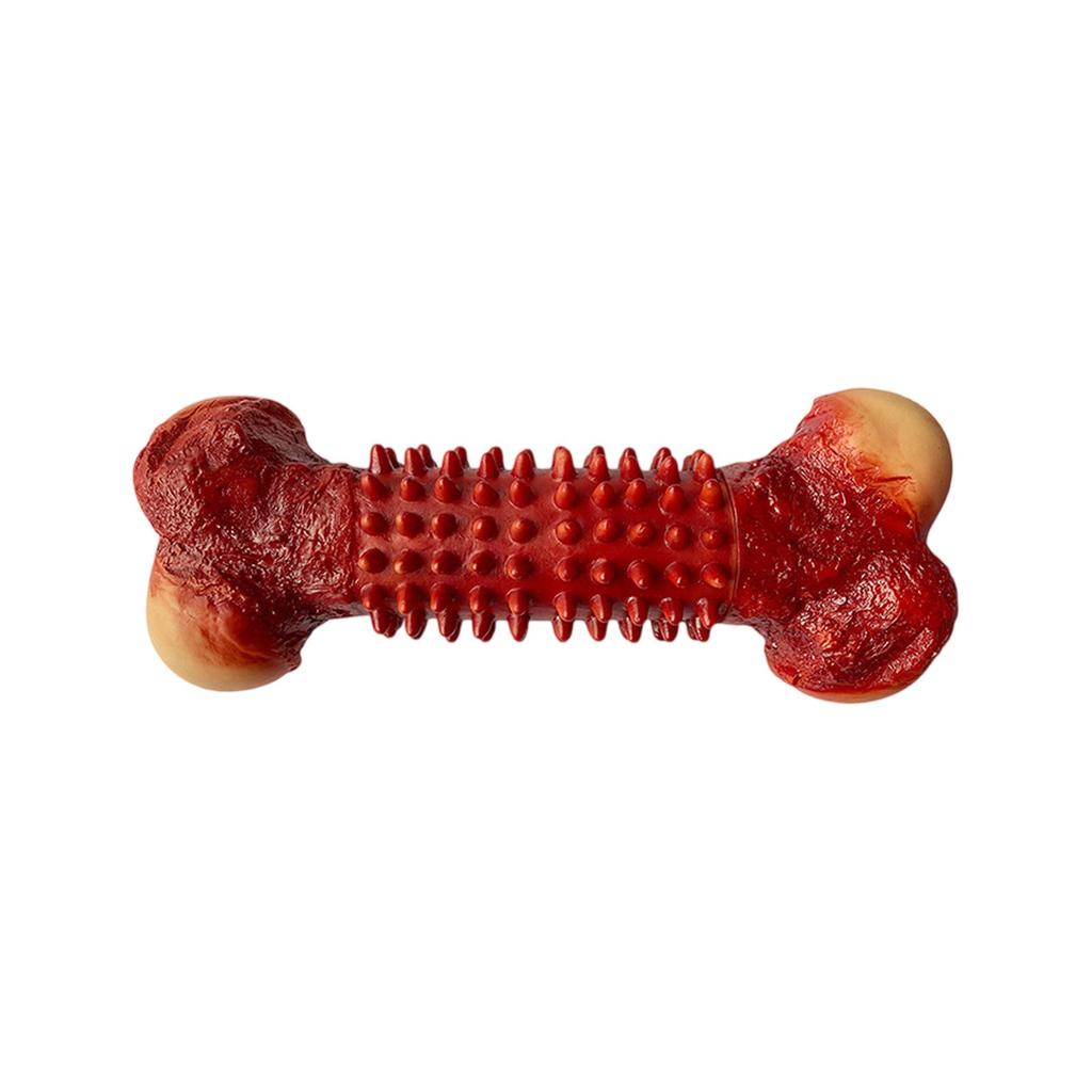 Pet Supplies Bones Shaped Grinding Rod PVC Toothed Dog Sound Toy