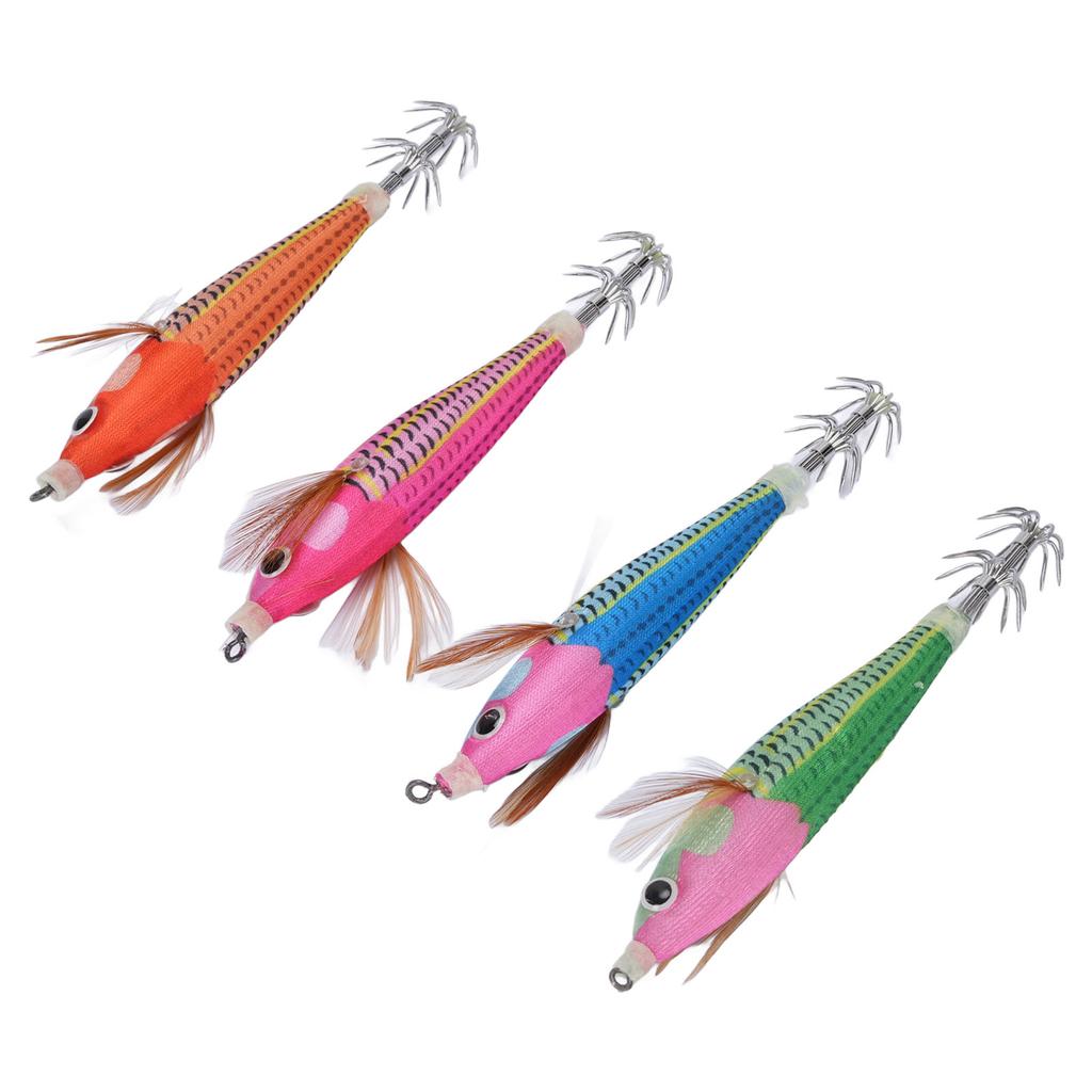 Squid Floating Jig Hooks Plastic and Stainless Steel Streamlined Body Squid Jigs Umbrella Hook for F