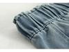 Lyocell 49.6% Super Soft Elastic Waist Denim Curved Leg Floor-Length Banana Pants - Spring Collection