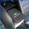 1Pcs Car Armrest Box Mats Leather Center Console Covers Emblem For Land Rover Freelander 2 L2 L319 L462 LF Range Sport Evoque L322 Discovery 2 3 4 5