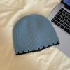 Luochi Korean Style Solid Color Knit Wool Hat for Men & Women - Autumn Winter Face Slimming Head Covering