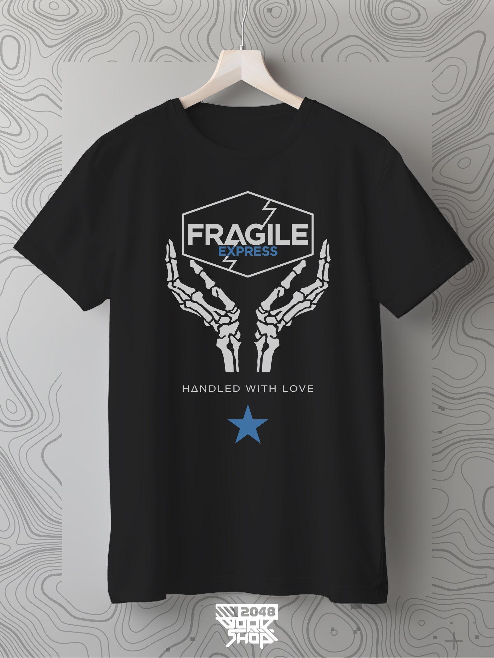 Fragile Express T-Shirt: Death Stranding Cyberpunk Japan Streetwear L