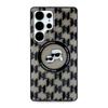 Karl Lagerfeld Button Case Karl & Choupette Heads On Kl Pattern Magsafe For Samsung Galaxy S25 Ultra Black