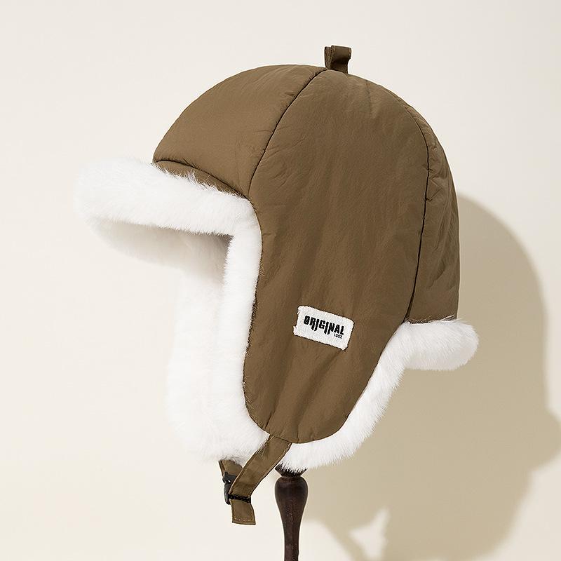 Thunderbolt Hat Men and Women Winter Padded Thickened Ear Protection Cap Cycling Outdoor Ski Ins Warm Cold Cotton Cap