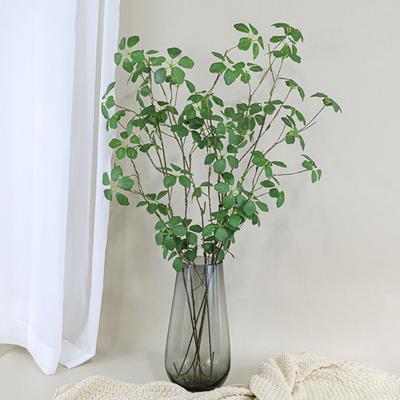 Artificial Green Plants Realistic UV Resistant Chinese Style Faux Greenery Home Office Indoor Outdoor Vase Decorative Fake Leaves Plants