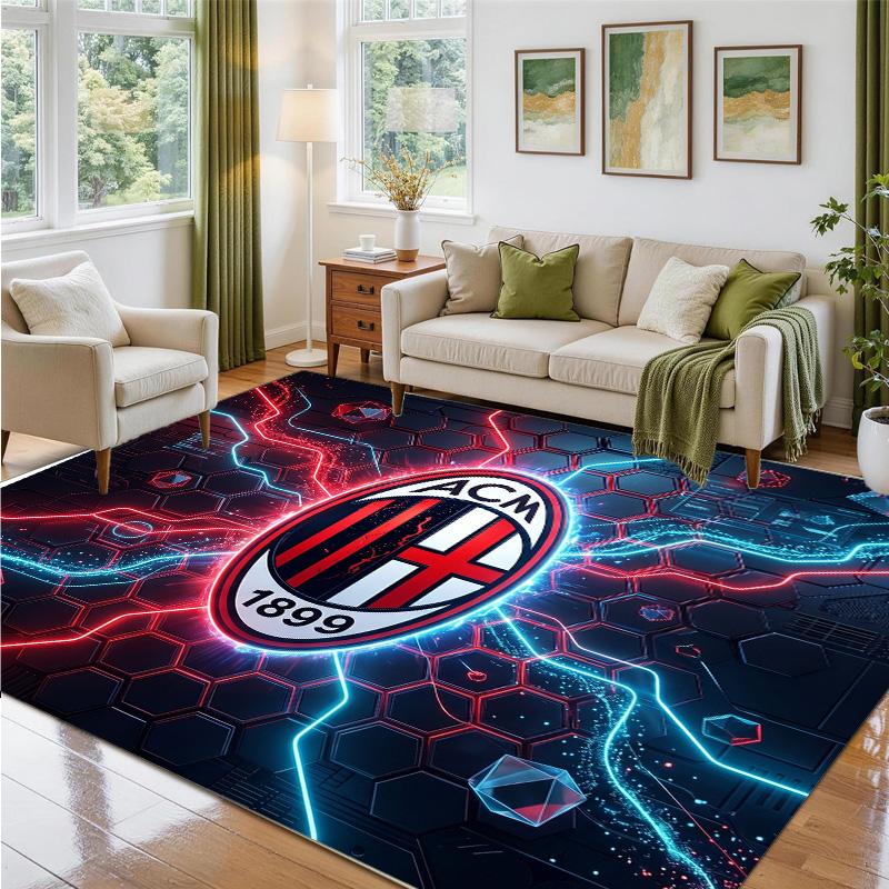 AC Milan Design Crystal Velvet Rug Soft Decorative Mat for Bedroom Entrance