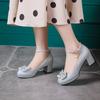 Elegante Prinzessin Lolita Schuhe für Mädchen Niedliche Schleife Rosa Gold Silber Damen Pumps Knöchelriemen Luxus Party Hochzeitsschuhe Weiblich