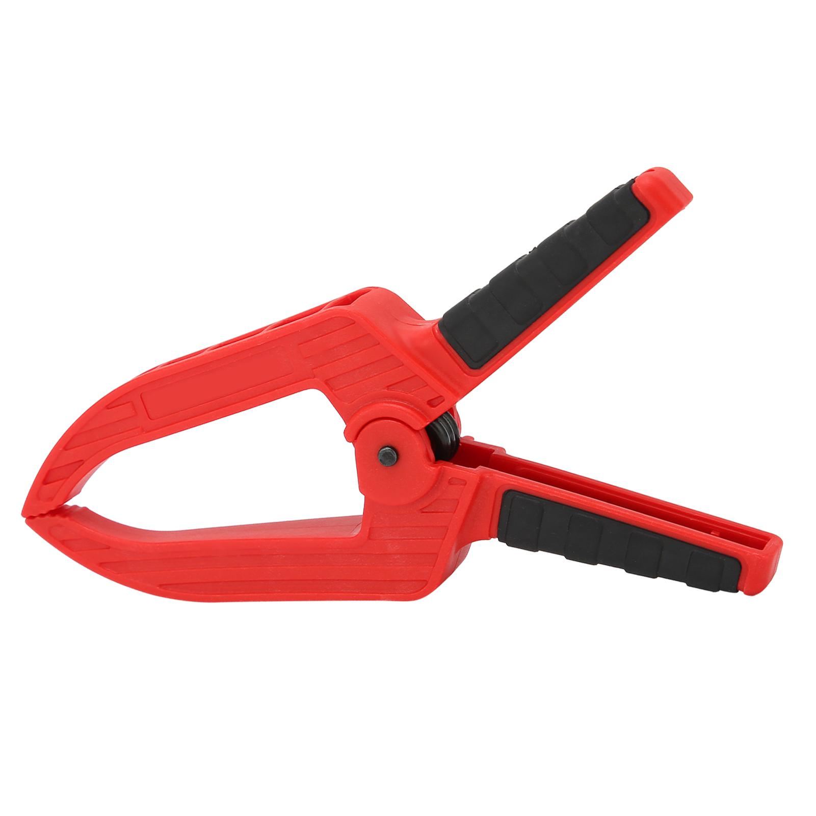 

Spring Clamp with Long Flat Nose Plastic Fixing Clamp Woodworking Fixture Accessory3in Opening 75mm Deep 110mm