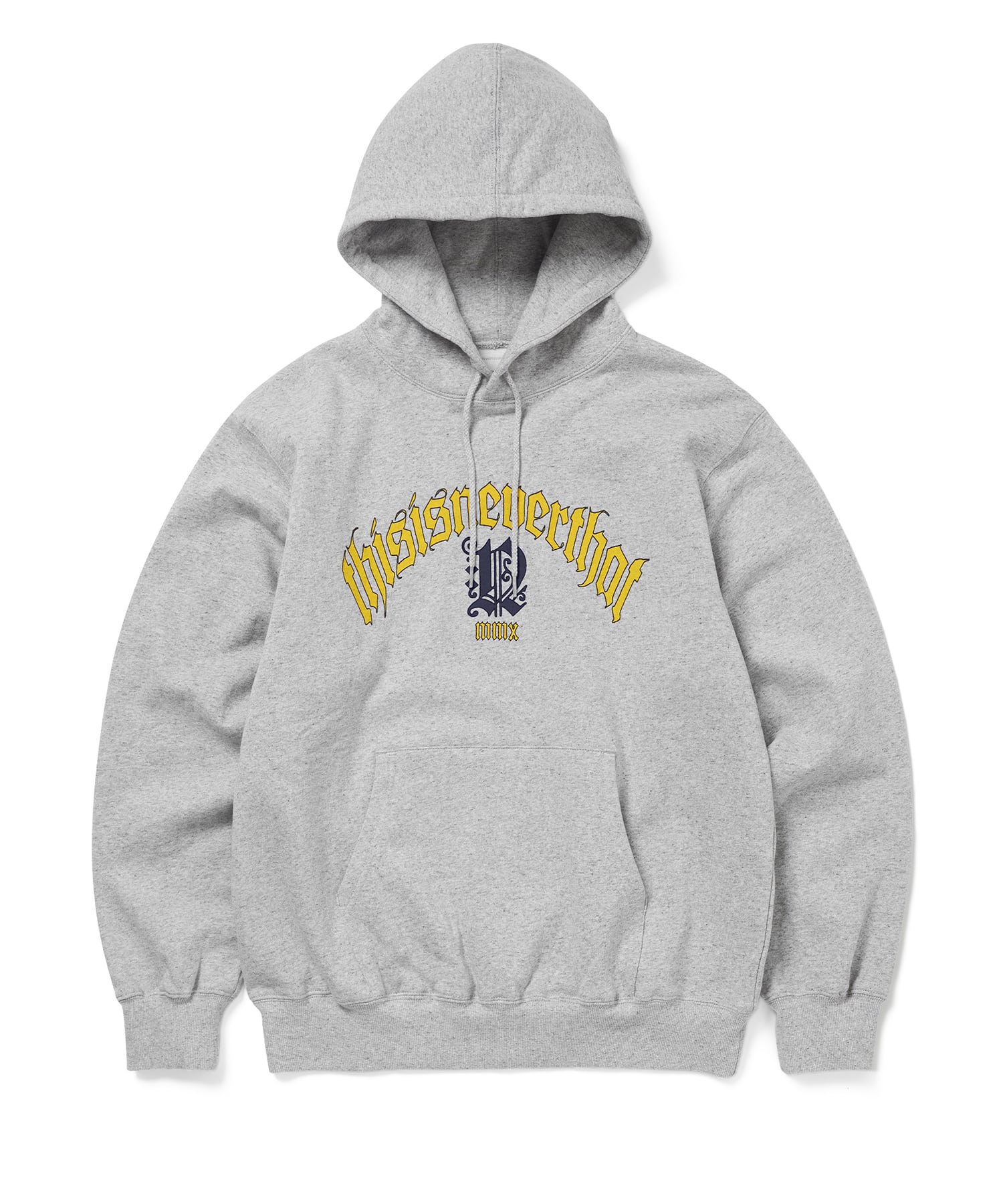 This Is Never That Fortuna Logo Hoodie Heather Gray S