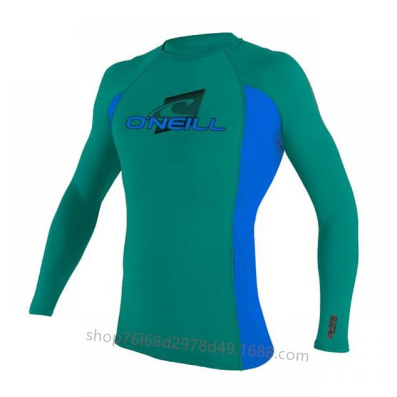 Men Women UV Protection Long Sleeve Rash Guard Surfing Dive Suit Quick Dry Snorkeling Top High Neck