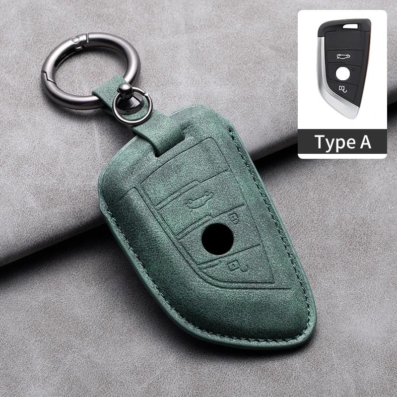 Leather Car Remote Key Case Cover for Bmw F20 G20 G30 X1 X3 X4 X5 G05 X6 X7 G11 F15 F16 G01 G02 F48 1 2 3 4 5 6 7 Series