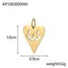 CARLIDANA Halloween Fun Party Accessories Charm Stainless Steel Pumpkin Skull Ghost Gold Plated Hat Titanium Steel Pendant