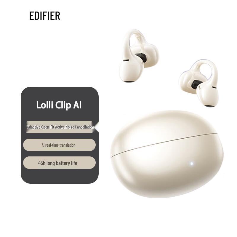 

Edifier Lolli Clip AI Open-Ear Wireless Earbuds