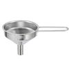 1PC Wide Mouth Stainless Steel Funnel Spices Cooking Oil Filter Kitchen Tool Strainer with Handle Oil Spill Filter Funnel