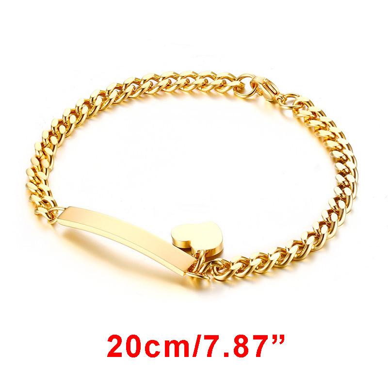 Individuell gravierte Armbänder für kleine Mädchen, personalisierter anti-allergischer Edelstahl-Balken Schmuck für Mädchen und Jungen