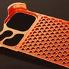 Metal Aluminum Frameles Case For iPhone 17 16 15 Pro Max Air Special-shaped honeycomb coal mesh backplate heat dissipation