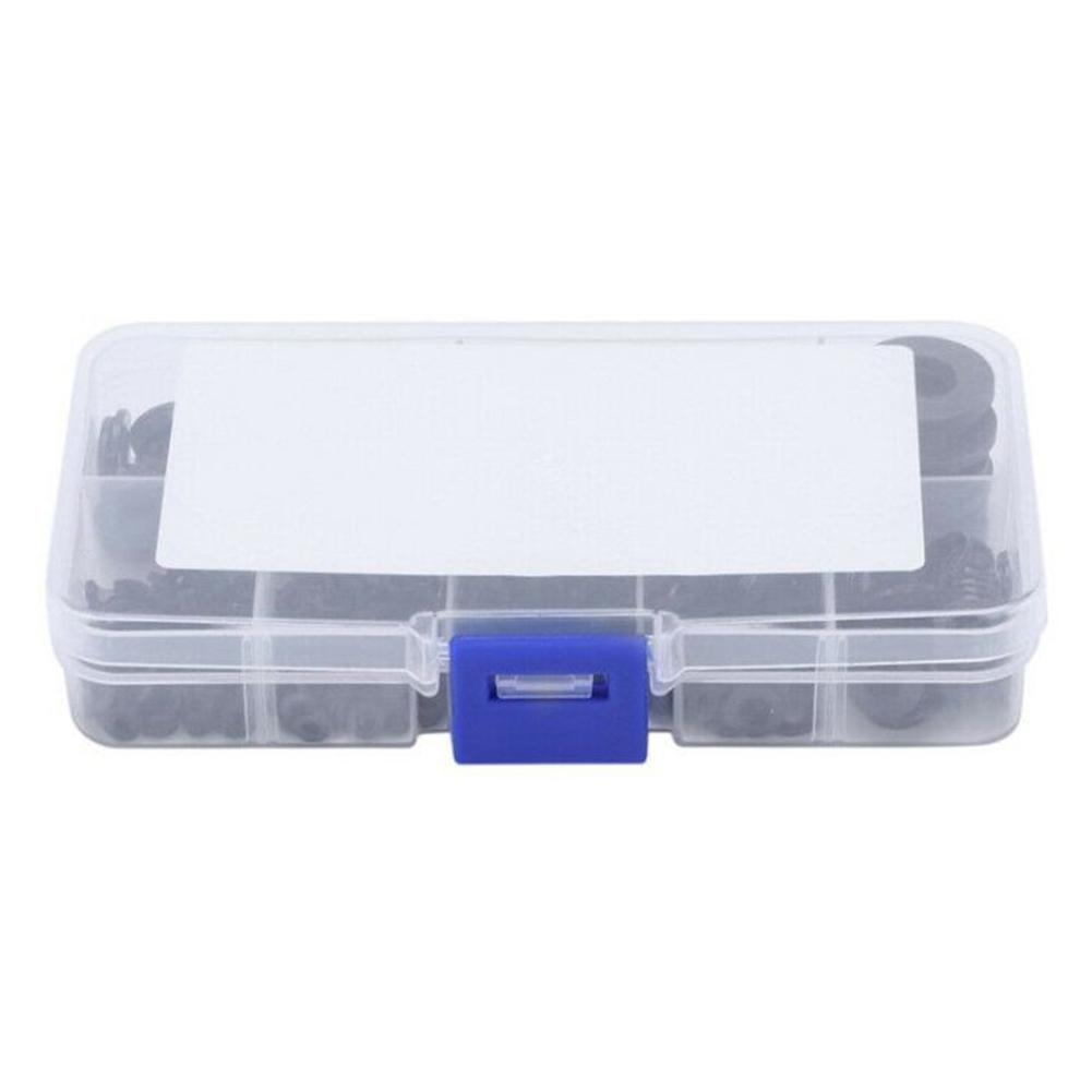 Flat Gummi O-ringslange M2-M10 Nylon Med Plastboks