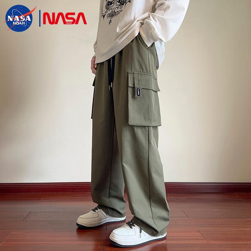 NASA NOAH Men s American Style Straight Leg Casual Cargo Pants M