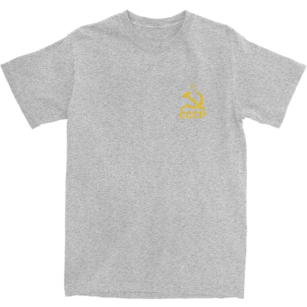 Russian Soviet Flag T-Shirt Summer Vintage T-Shirts Cotton Leisure Tshirt For Men Short Sleeve Print Tops