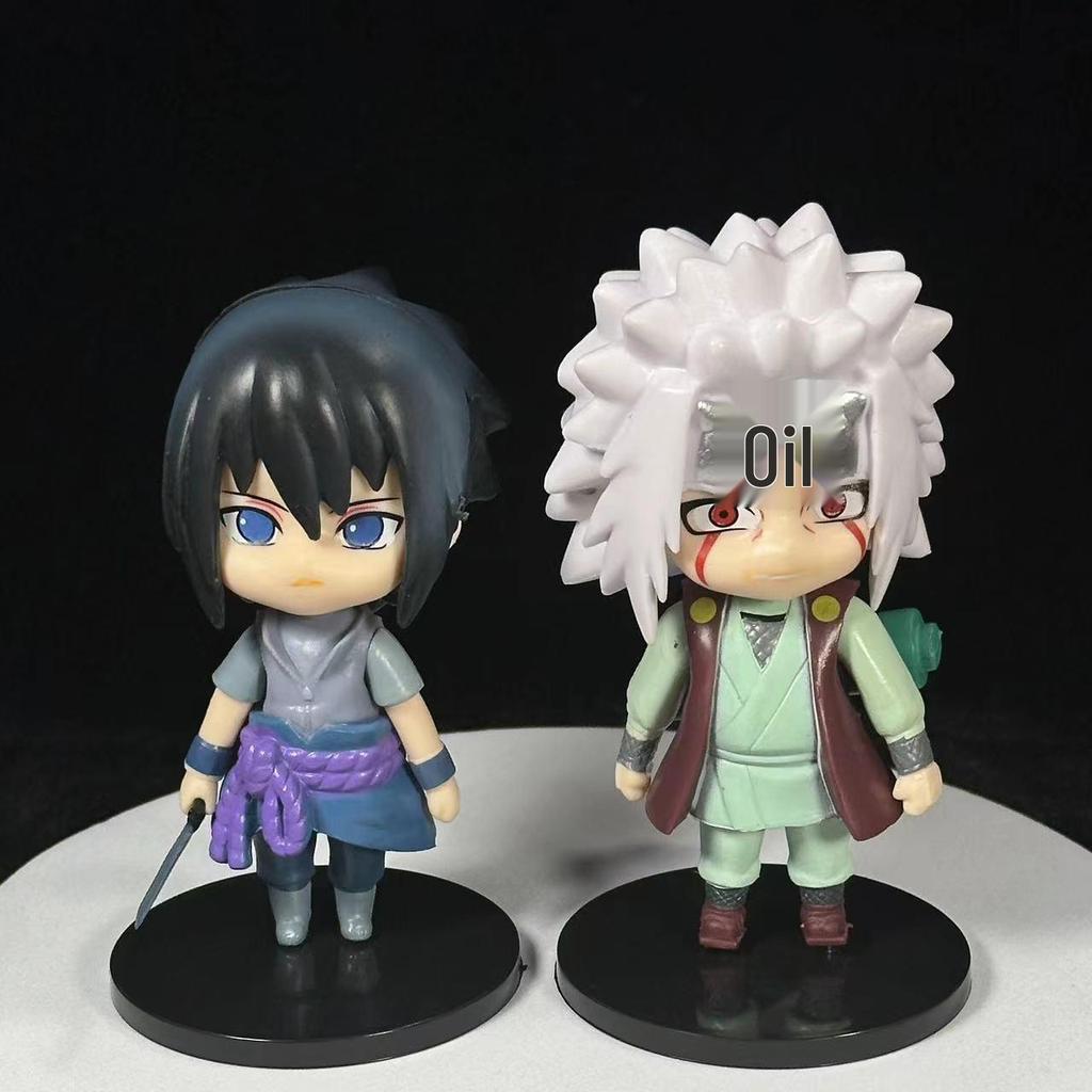 Q-Version Naruto Car Ornaments: Set of 6 Figurines - Itachi, Gaara, Naruto, Sasuke & Kakashi Dolls.